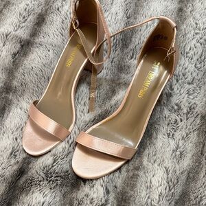 Stuart Weitzman Metallic Pink Heels